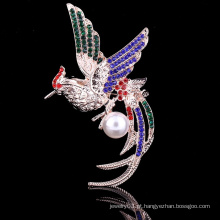 2015 bling bling lotes Phoenix Bird broche para convites de casamento em broche de strass em massa